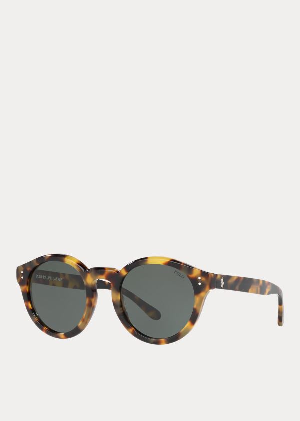 Okulary Przeciwsłoneczne Ralph Lauren Heritage Sunglasses Damskie Ciemny Zielone Panterka | ARQB5600