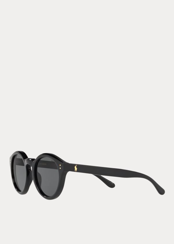 Okulary Przeciwsłoneczne Ralph Lauren Heritage Sunglasses Damskie Czarne | DLYR8408