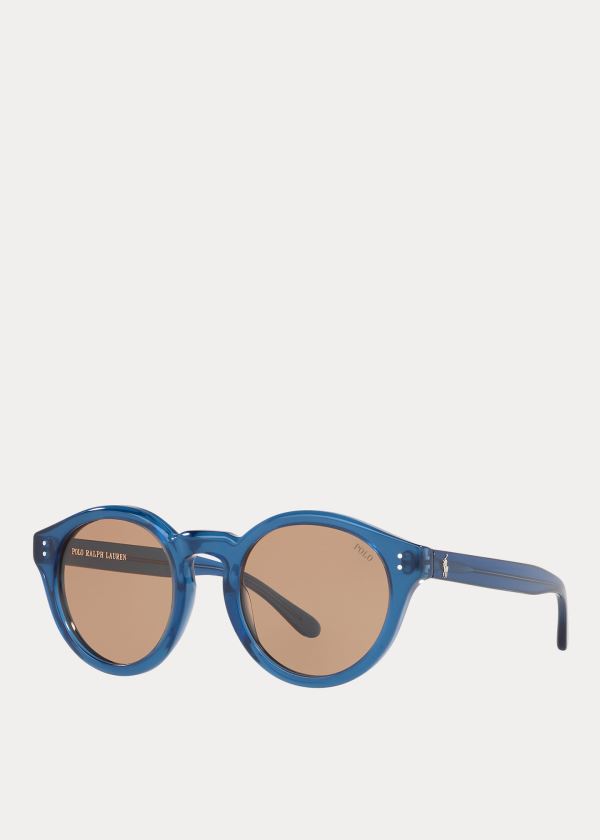 Okulary Przeciwsłoneczne Ralph Lauren Heritage Sunglasses Damskie Niebieskie | NSUW0259