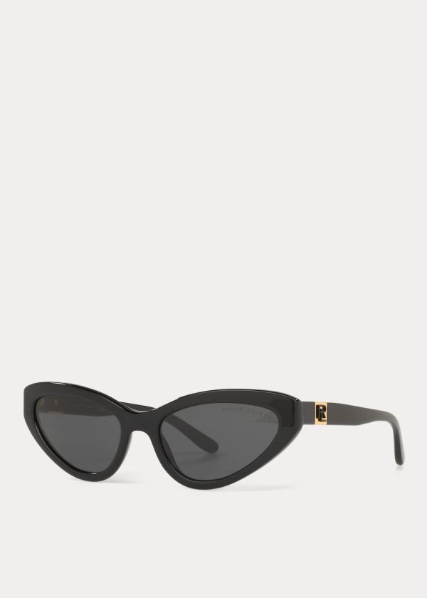 Okulary Przeciwsłoneczne Ralph Lauren Modern Cat-Eye Sunglasses Damskie Czarne | CXXO6492