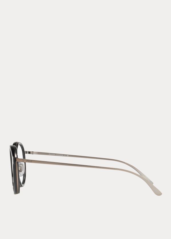 Okulary Przeciwsłoneczne Ralph Lauren Panto Eyeglasses Męskie Czarne | PYGI6525