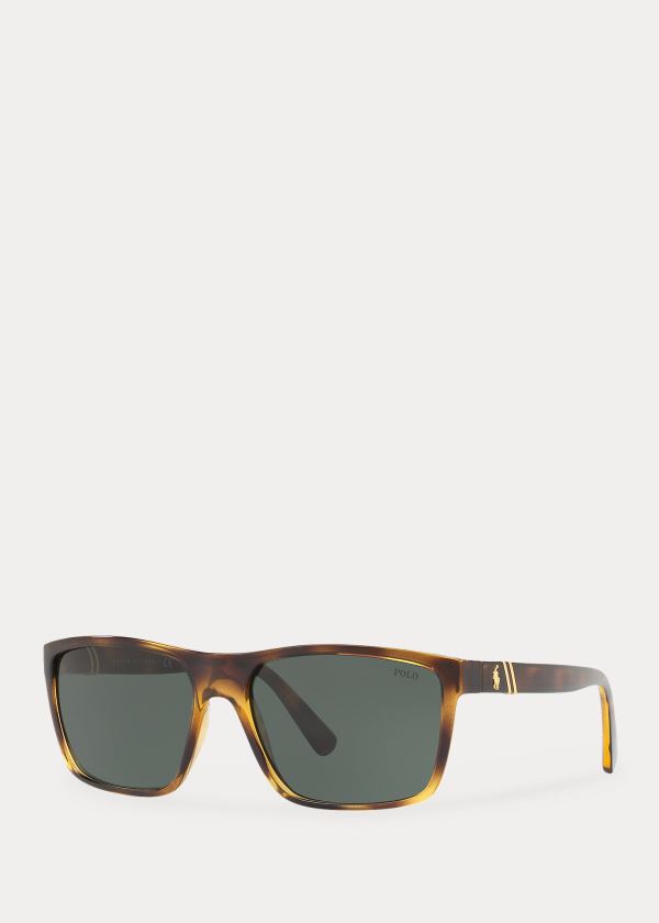 Okulary Przeciwsłoneczne Ralph Lauren Regimental Sunglasses Męskie Zielone | ABNK2215