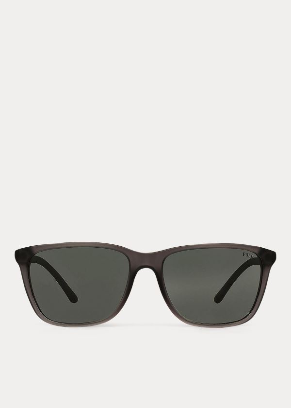 Okulary Przeciwsłoneczne Ralph Lauren Square Sunglasses Męskie Szare | CHOO8364