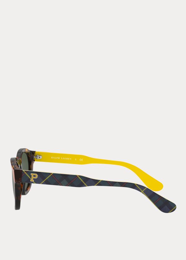 Okulary Przeciwsłoneczne Ralph Lauren Tartan Collegiate Sunglasses Męskie Zielone | XTPA1398