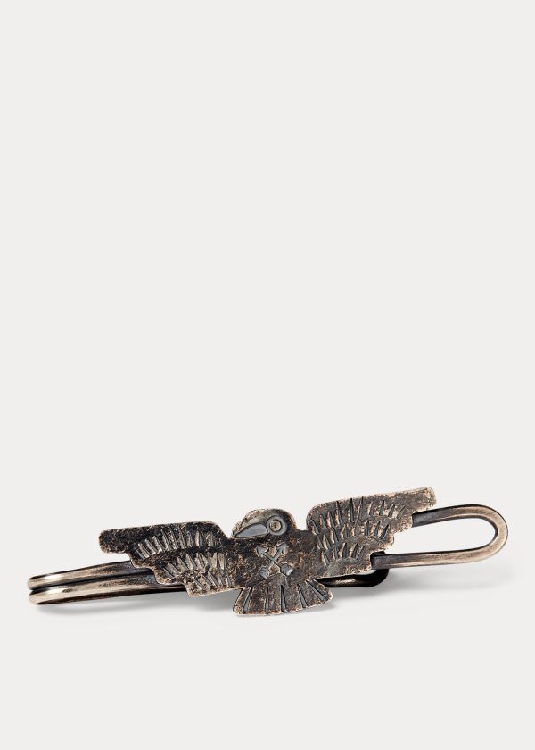 Others Ralph Lauren Sterling Silver Bird Tie Clip Męskie Srebrne | CPBX8147