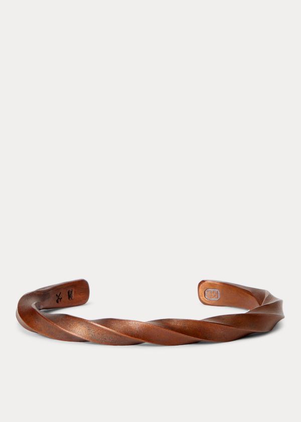 Others Ralph Lauren Twisted Copper Cuff Męskie Miedź | GBCE0679