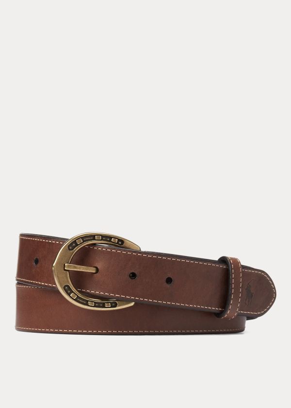 Paski Ralph Lauren Equestrian Harness Belt Męskie Brązowe | ABGE2504