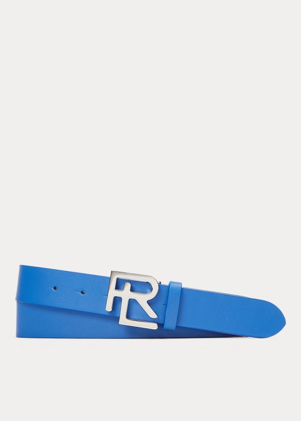 Paski Ralph Lauren RL Calfskin Belt Męskie Królewski Niebieski Niebieskie | UWHC7689