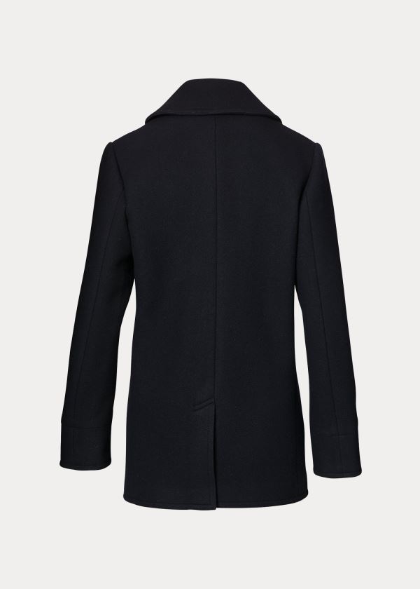 Płaszcze Ralph Lauren The Peacoat Damskie Czarne | STCL6284