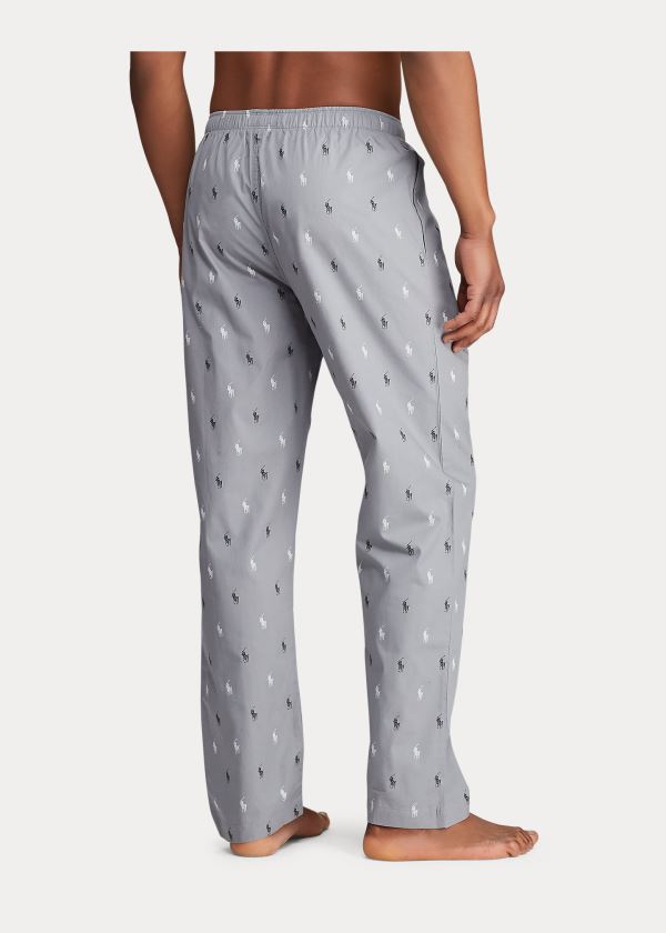 Piżama Ralph Lauren Allover Pony Pajama Pant Męskie Szare Czarne | ICXY8968