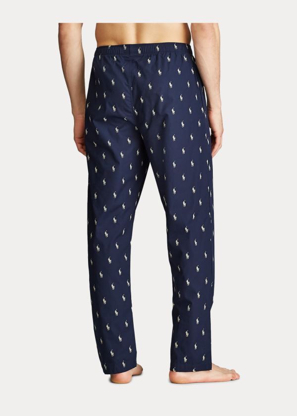 Piżama Ralph Lauren Allover Pony Pajama Pant Męskie Granatowe | JOMU5121