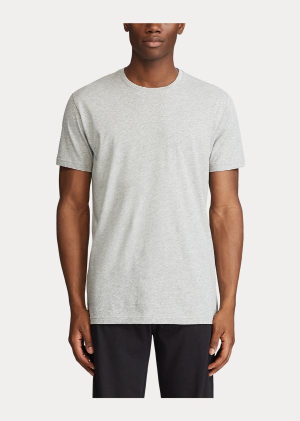 Piżama Ralph Lauren Cotton Jersey Sleep Shirt Męskie Szare | ZOVE0873