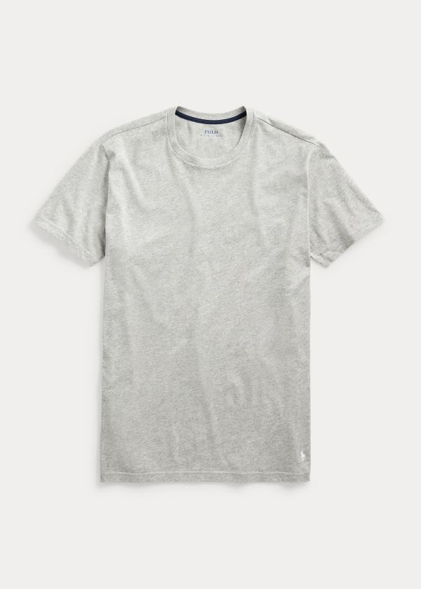 Piżama Ralph Lauren Cotton Jersey Sleep Shirt Męskie Szare | ZOVE0873