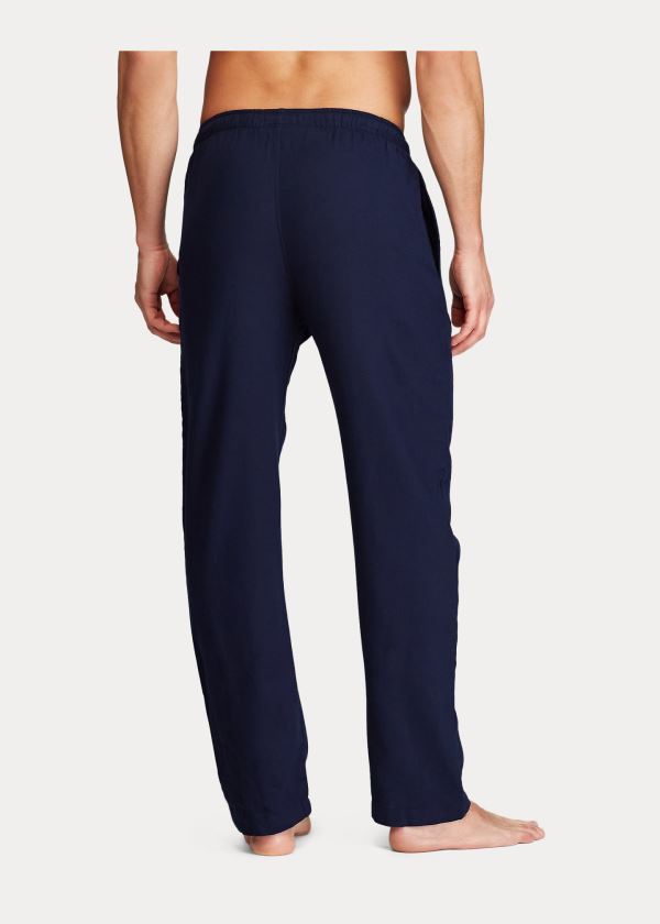 Piżama Ralph Lauren Cotton Sleep Pant Męskie Granatowe Czerwone | FUXZ3722