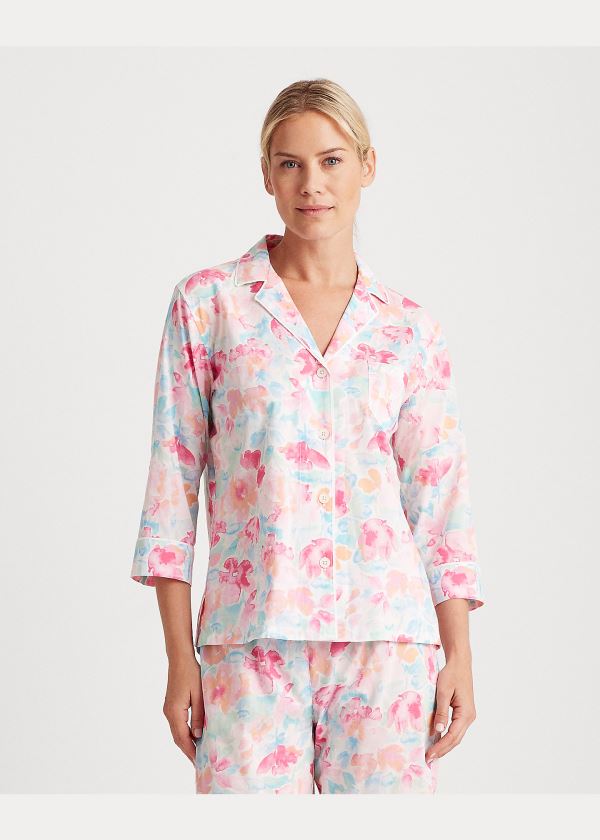 Piżama Ralph Lauren Print Capri Sleep Set Damskie Kolorowe | WFWR2321