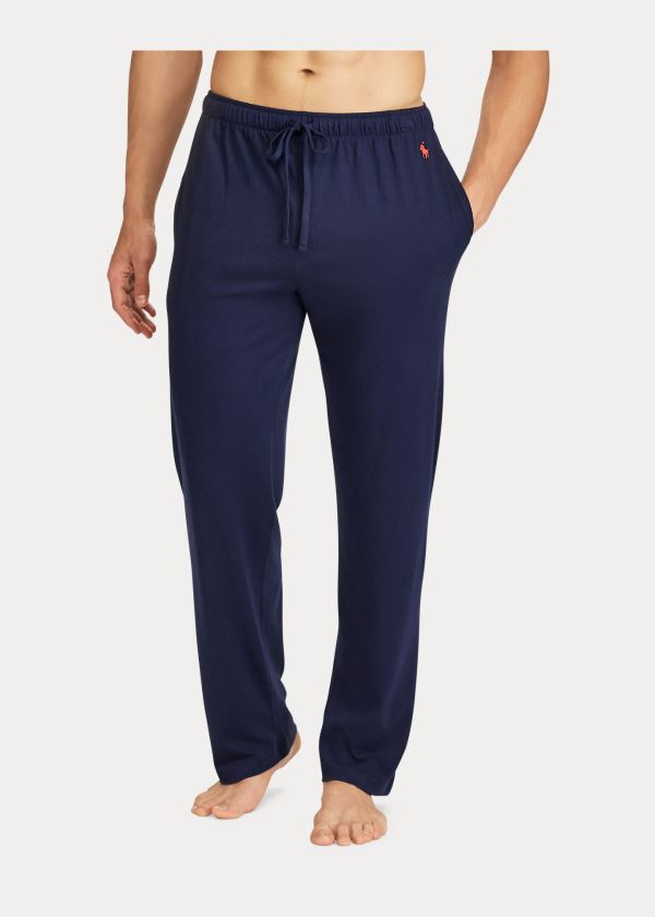 Piżama Ralph Lauren Supreme Comfort Pajama Pant Męskie Granatowe | UPTK1361