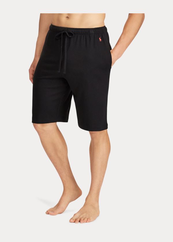 Piżama Ralph Lauren Supreme Comfort Sleep Short Męskie Czarne | XJSM5569