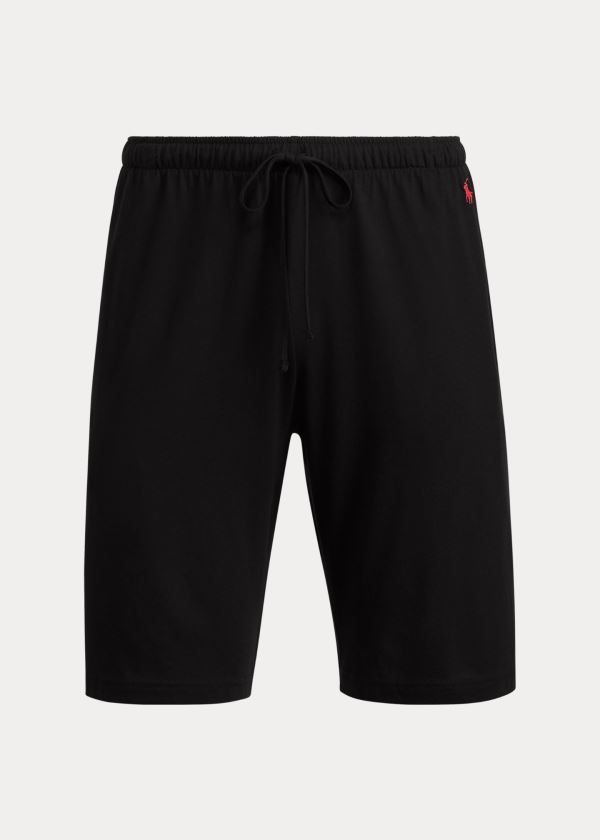 Piżama Ralph Lauren Supreme Comfort Sleep Short Męskie Czarne | XJSM5569