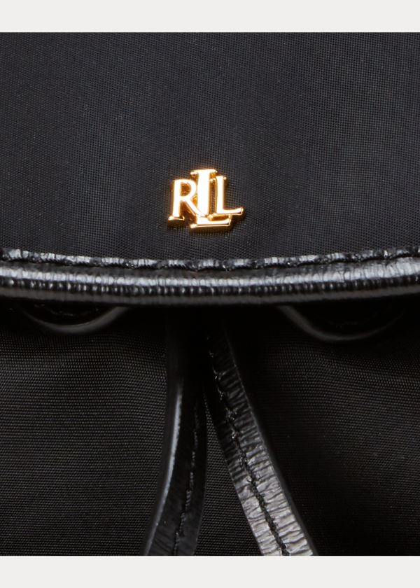 Plecaki Ralph Lauren Nylon Keely Small Backpack Damskie Czarne | VBWA5987