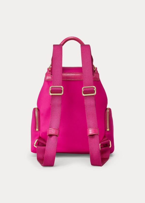 Plecaki Ralph Lauren Nylon Keely Small Backpack Damskie Jasny Fuksja | RGHL0924