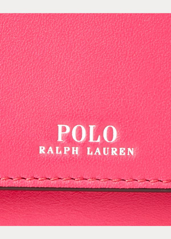 Portfele Ralph Lauren Nappa Leather Wallet Damskie Różowe | TMBI0755