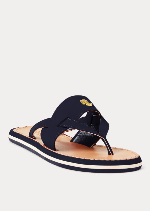 Sandały Ralph Lauren Rosalind Sandal Damskie Granatowe | UTCA9897