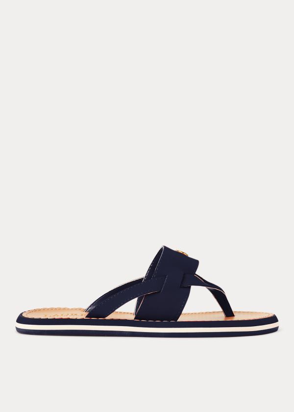 Sandały Ralph Lauren Rosalind Sandal Damskie Granatowe | UTCA9897