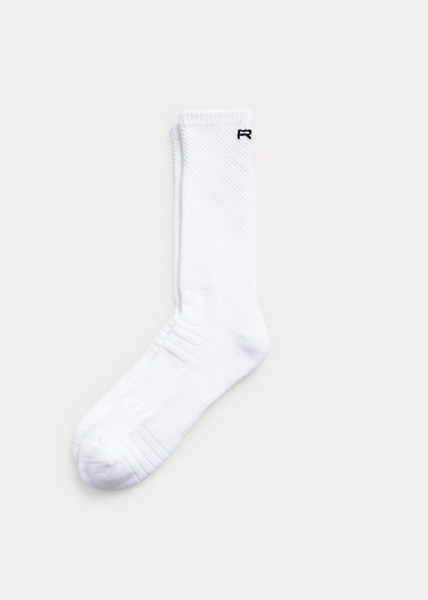 Skarpetki Ralph Lauren Performance Crew Socks Męskie Białe | GAJY0299