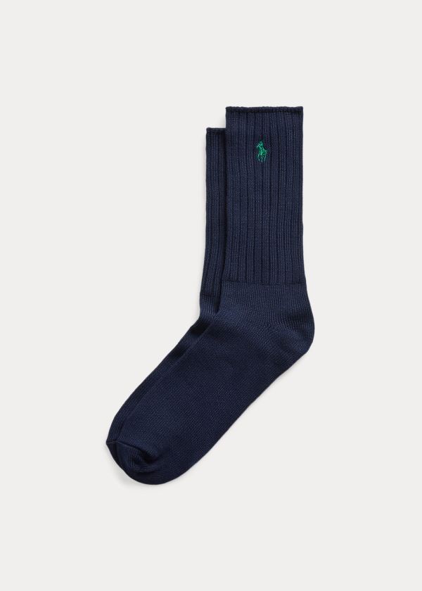 Skarpetki Ralph Lauren The Earth Crew Sock Męskie Granatowe | FRXR3879