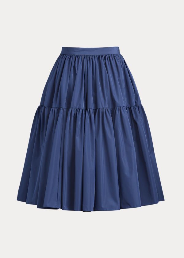 Spódnice Ralph Lauren Addie Taffeta Skirt Damskie Jasny Granatowe | TGQY9730