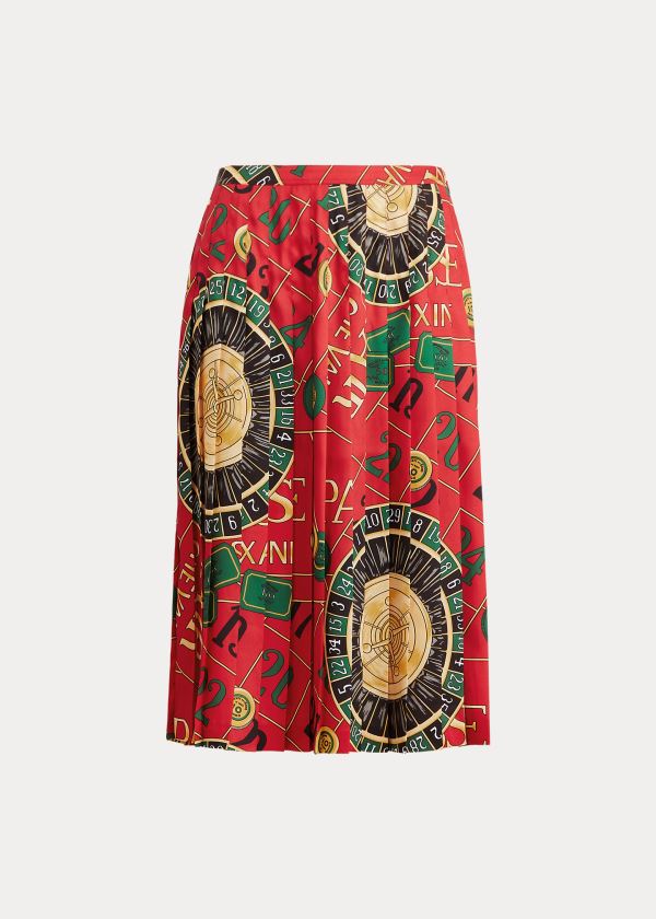 Spódnice Ralph Lauren Limited Edition Casino Skirt Damskie Czerwone | RLEM7379