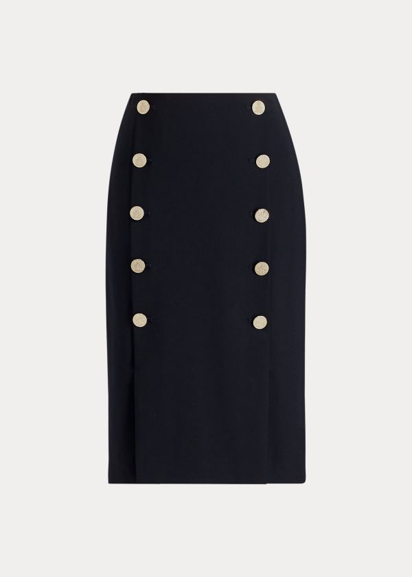 Spódnice Ralph Lauren Ophelie Wool-Blend Skirt Damskie Czarne | UAAE9291