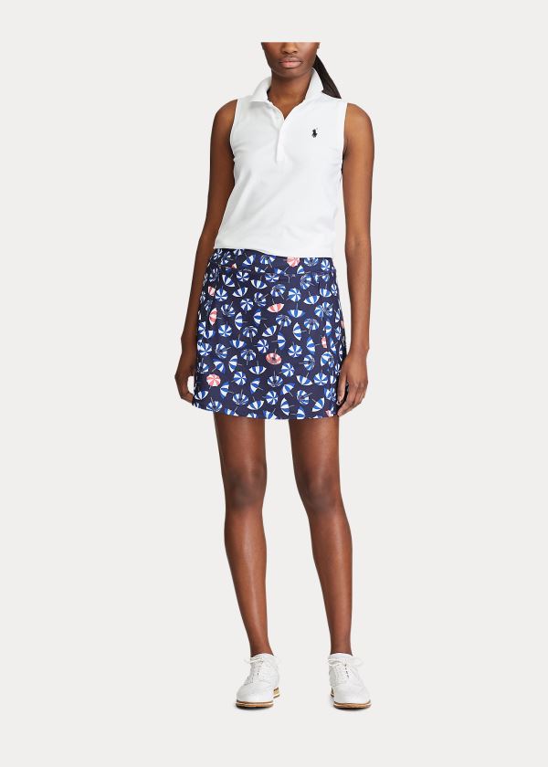 Spódnice Ralph Lauren Print Flounce Golf Skort Damskie Granatowe Kolorowe | HVJM5265