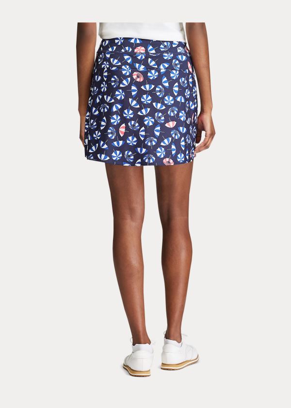 Spódnice Ralph Lauren Print Flounce Golf Skort Damskie Granatowe Kolorowe | HVJM5265