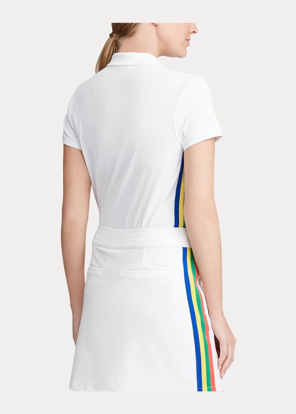 Spódnice Ralph Lauren Side-Stripe Golf Skort Damskie Białe | OAXA9627