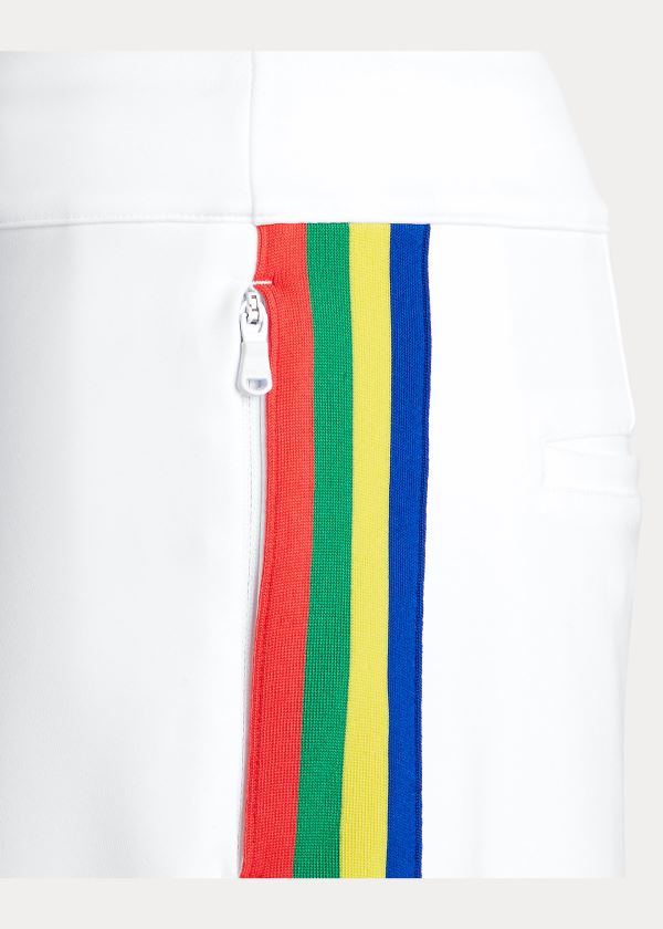 Spódnice Ralph Lauren Side-Stripe Golf Skort Damskie Białe | OAXA9627