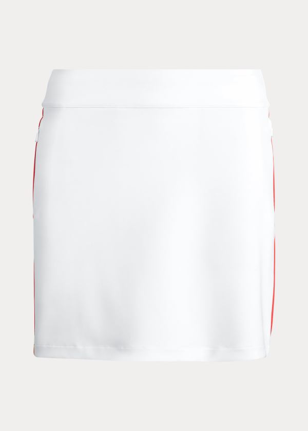 Spódnice Ralph Lauren Side-Stripe Golf Skort Damskie Białe | OAXA9627