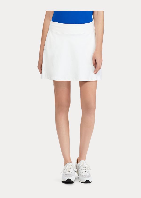 Spódnice Ralph Lauren Stretch Jersey Skort Damskie Białe | IOIL2902