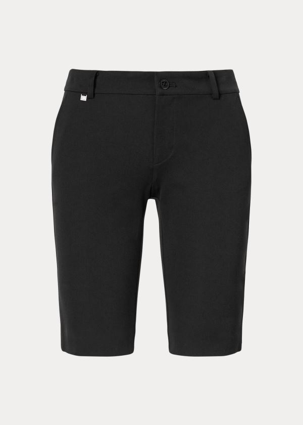 Spodenki Ralph Lauren Bi-Stretch Twill Short Damskie Czarne | CLRX8977