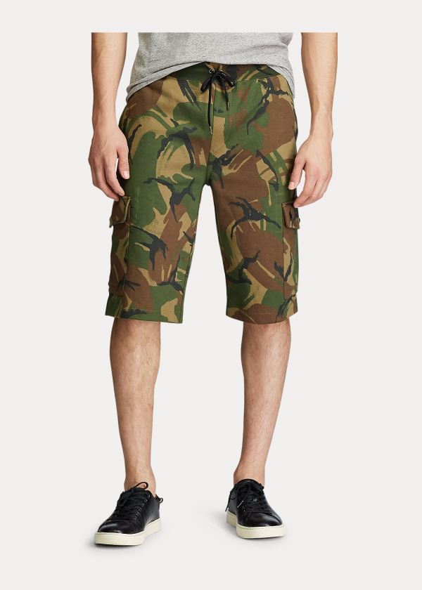 Spodenki Ralph Lauren Camo Double-Knit Cargo Short Męskie Camo | TDDE1380