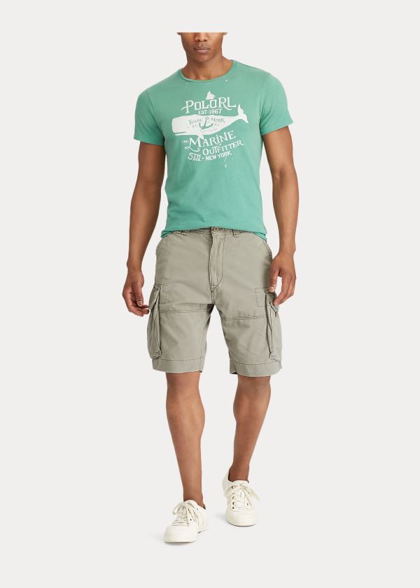 Spodenki Ralph Lauren Classic Fit Cargo Short Męskie Zielone | FRSC2642