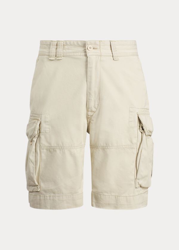 Spodenki Ralph Lauren Classic Fit Cargo Short Męskie Beżowe | UAPV8541