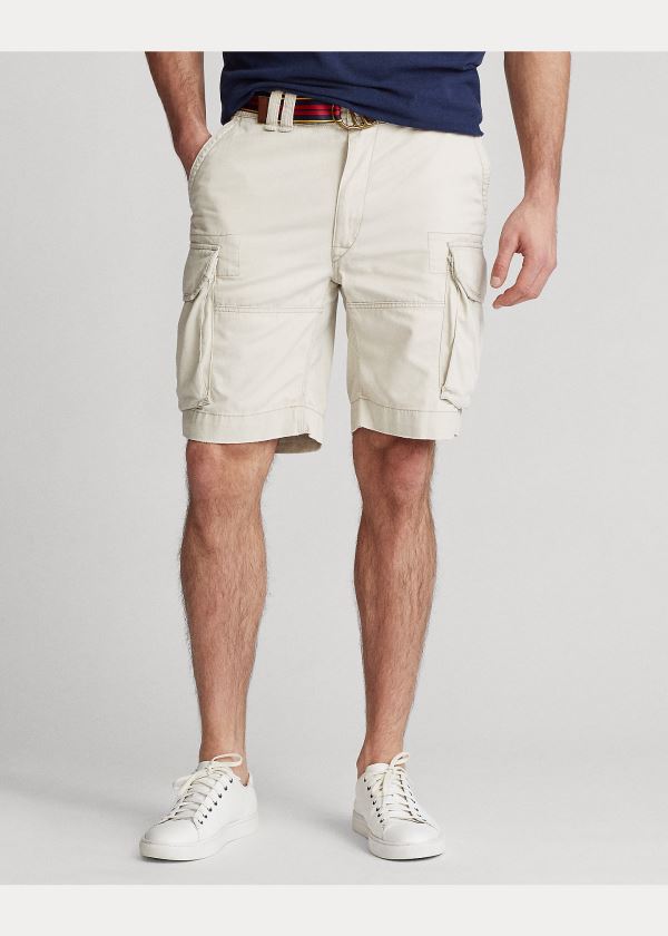 Spodenki Ralph Lauren Classic Fit Cargo Short Męskie Beżowe | FNAS1957