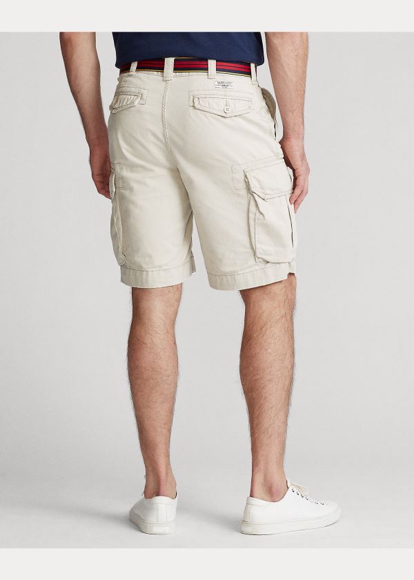 Spodenki Ralph Lauren Classic Fit Cargo Short Męskie Beżowe | FNAS1957