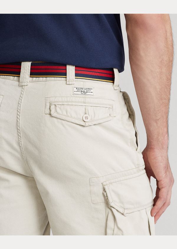 Spodenki Ralph Lauren Classic Fit Cargo Short Męskie Beżowe | FNAS1957