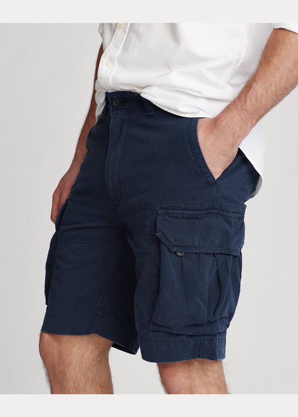 Spodenki Ralph Lauren Classic Fit Cargo Short Męskie Granatowe | WFHJ0741