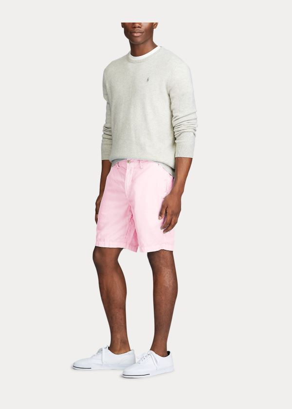 Spodenki Ralph Lauren Classic Fit Chino Short Męskie Różowe | YLAM7230