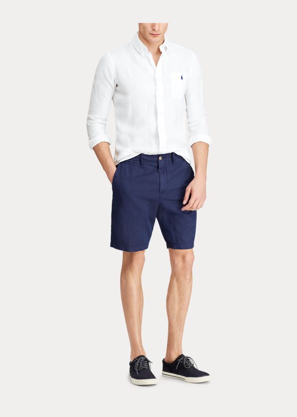 Spodenki Ralph Lauren Classic Fit Chino Short Męskie Granatowe | NJOM6310