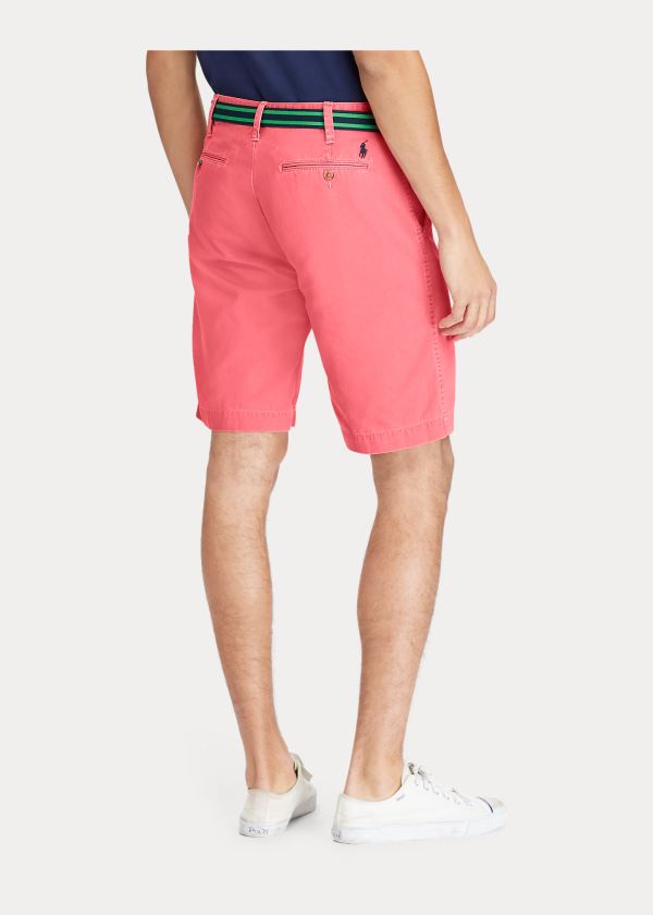 Spodenki Ralph Lauren Classic Fit Chino Short Męskie Czerwone | OTHJ1204