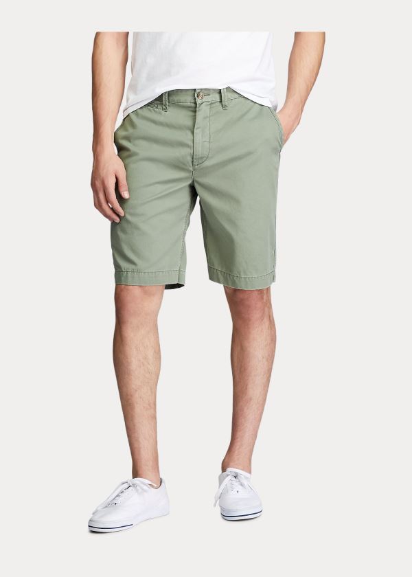 Spodenki Ralph Lauren Classic Fit Chino Short Męskie Zielone | KZZI3534